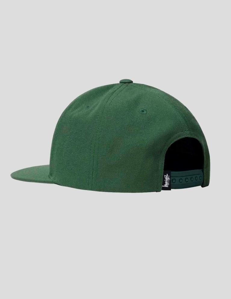 Gorra STUSSY big stock high crown cap forest